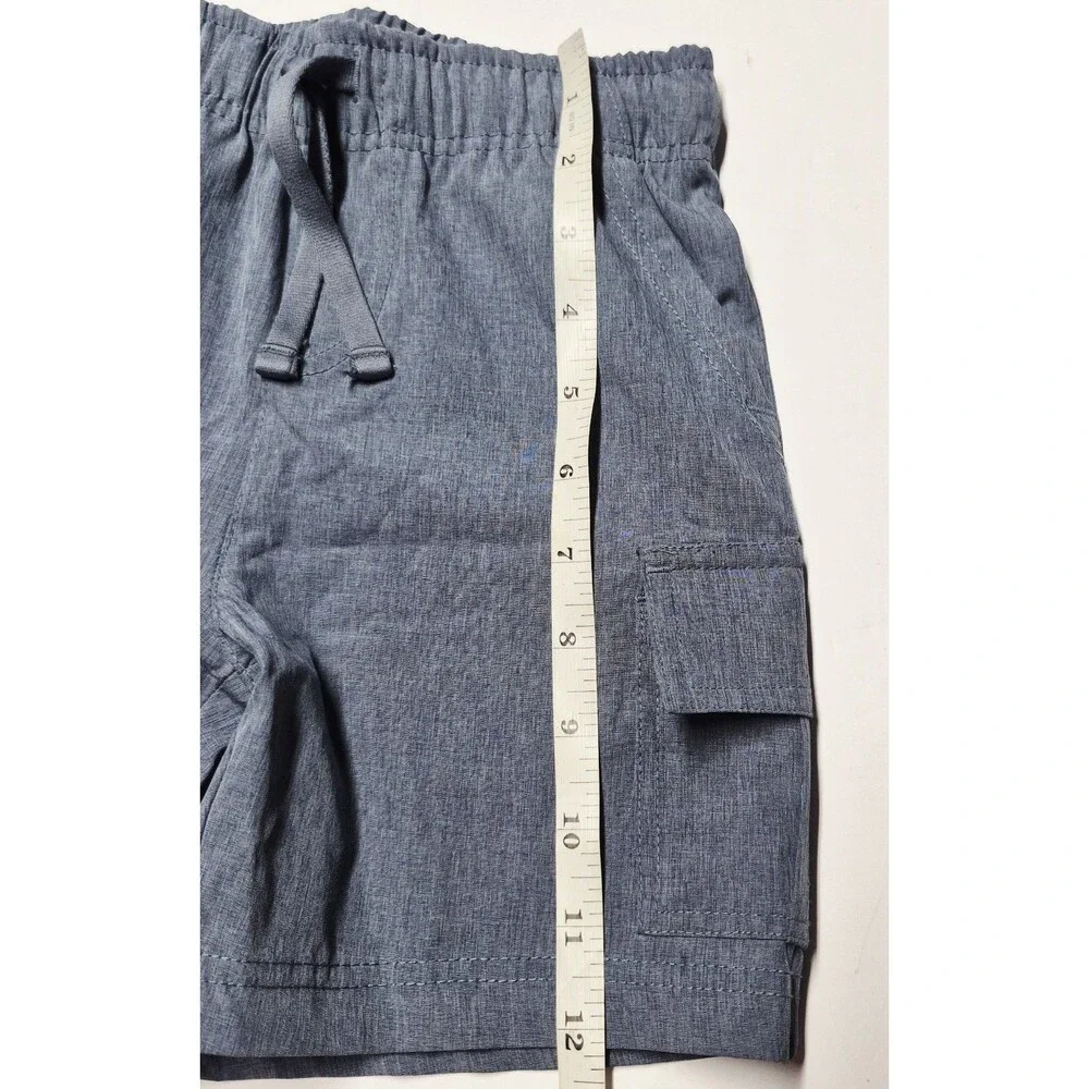 Tommy Bahama Active Boys Size S 5 - 6 Blue Cargo Shorts Drawstring Elastic NWT